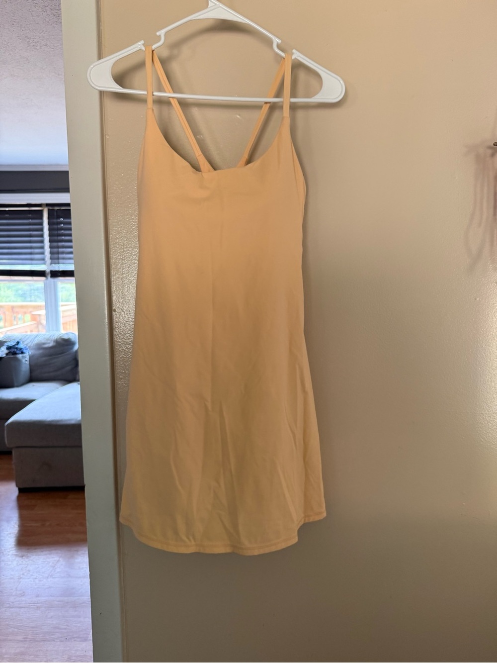 HALARA Peach Mini Athletic Dress w/ built in shorts